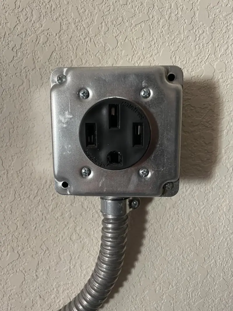 NEMA 14-50 outlet installed for Electrical Panel Upgrade in Miami Shores