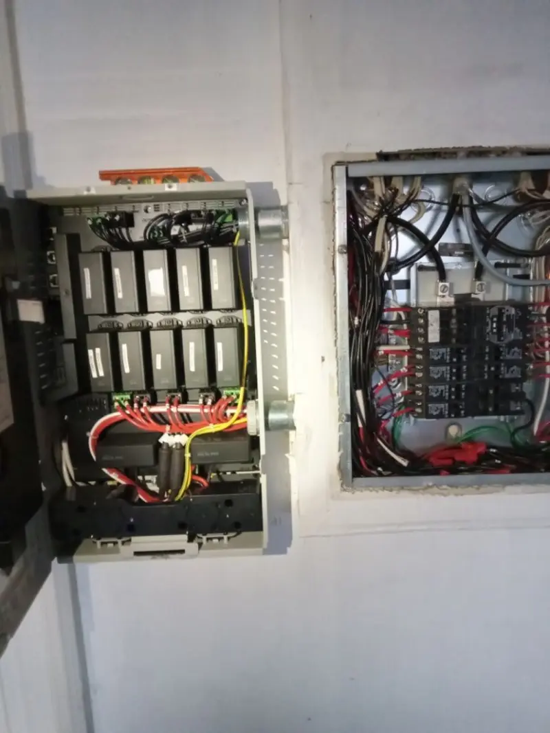 Electrical panel upgrade completed for Security Camera Wiring in Miami Shores